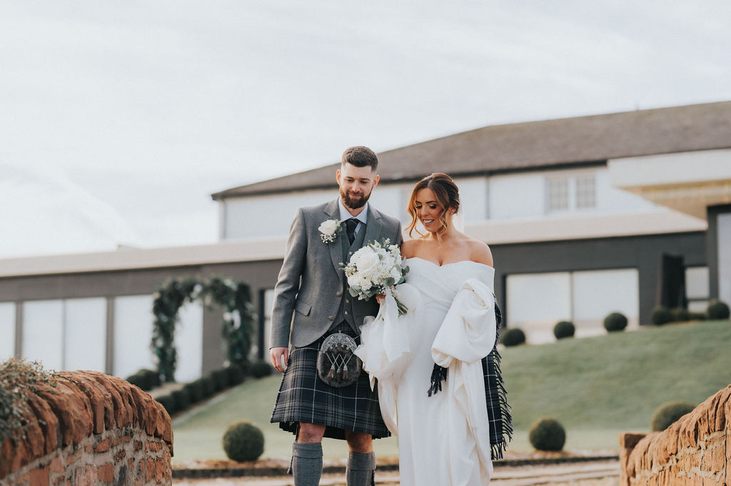Lochside Wedding Couple Shot